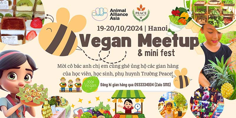 Phiên chợ thuần thực vật 2024 - Vegan Mini Fest & Meetup (tại TP. Hà Nội)